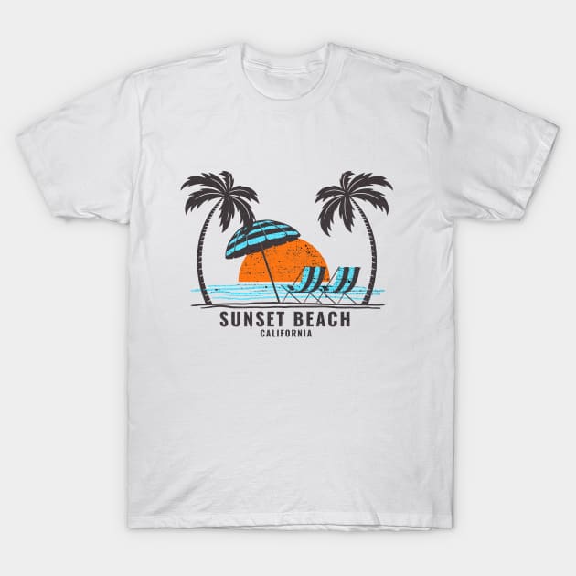 Sunset Beach California T-Shirt by Eureka Shirts